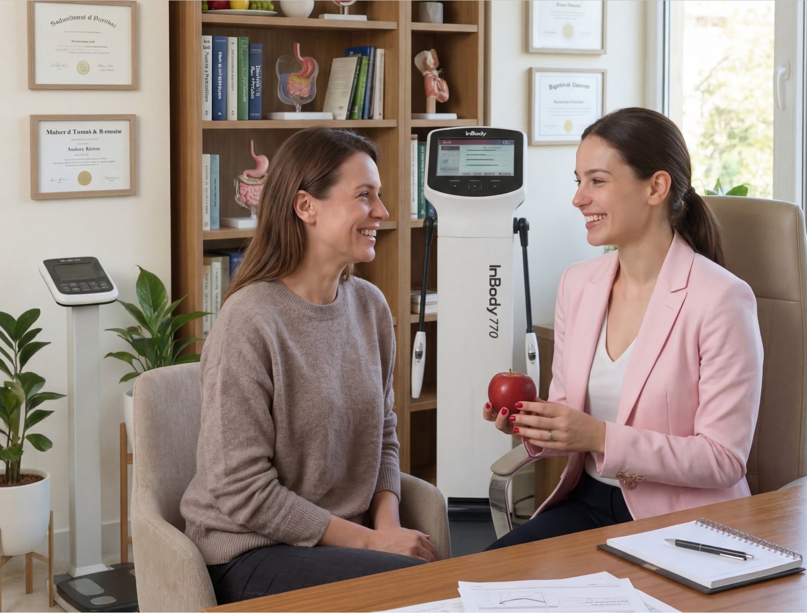 nutrióloga con paciente nutrióloga con paciente